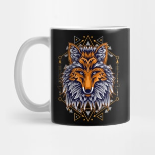 red fox cartoon Mug